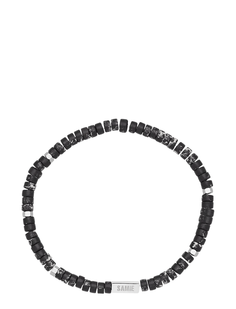 Samie - Evolution - Slim bracelet with black beads - armband - sws - 0