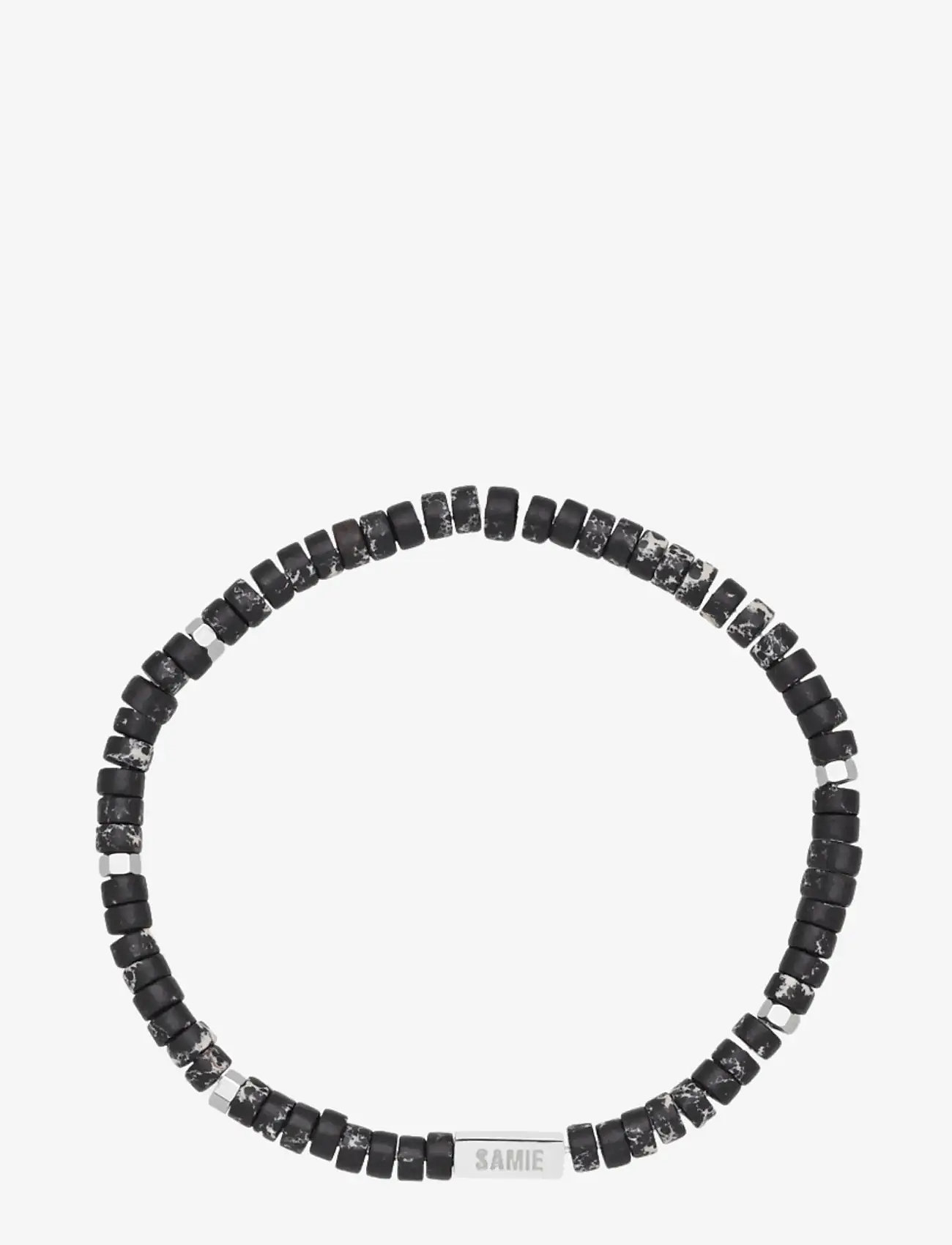 Samie - Evolution - Slim bracelet with black beads - armband - sws - 0