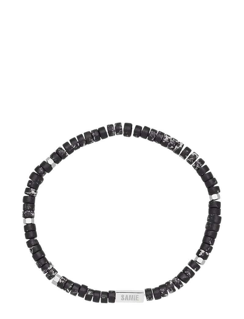 Samie - Evolution - Slim bracelet with black beads - armband - sws - 0