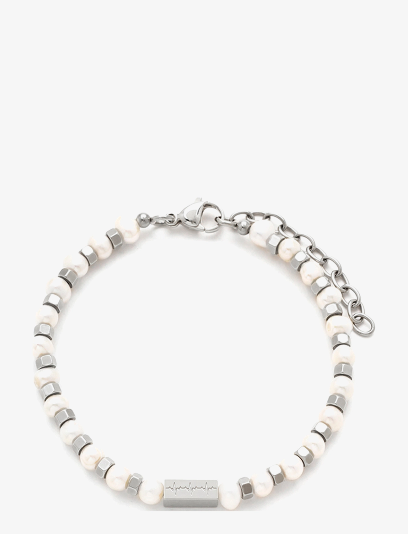 SAMIE Samie - Armband In Weiß Und Steel Weiß - One Size - Herren