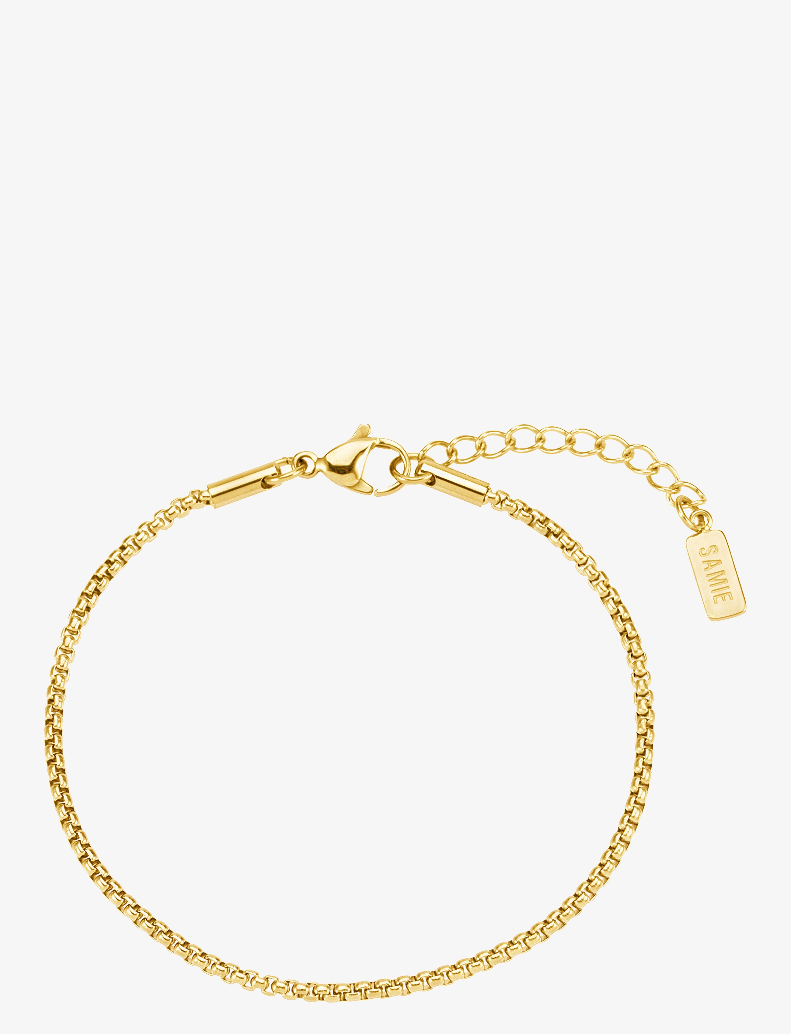 SAMIE Basic Chain Armband Gold - One Size - Herren