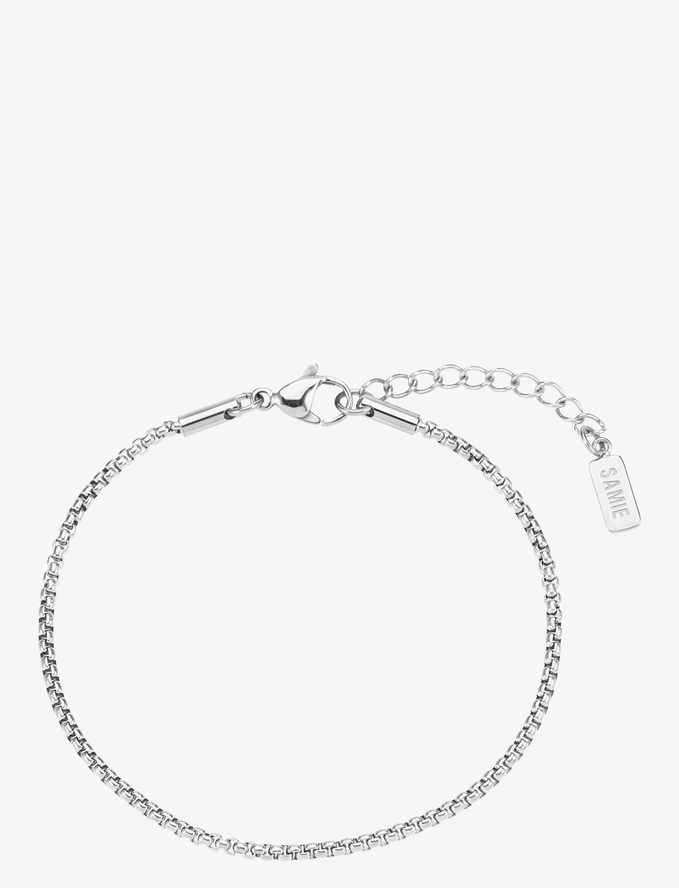 SAMIE Basic Chain Armband Silber - One Size - Herren