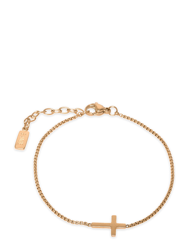 Samie - Cross - Bracelet Gold-plated Steel - armbänder - gs - 0