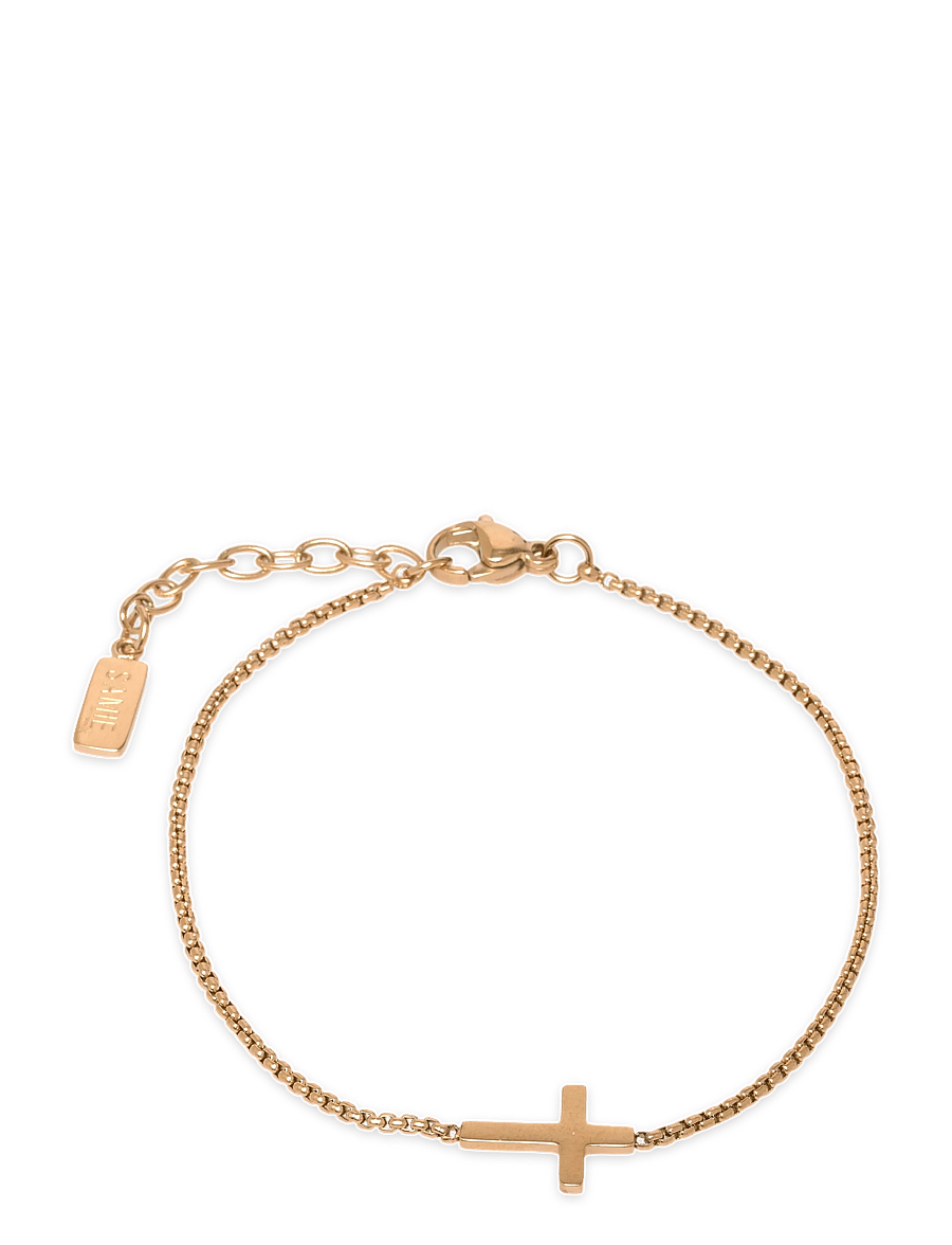 Samie - Cross - Bracelet Gold-plated Steel - armbånd - gs - 0