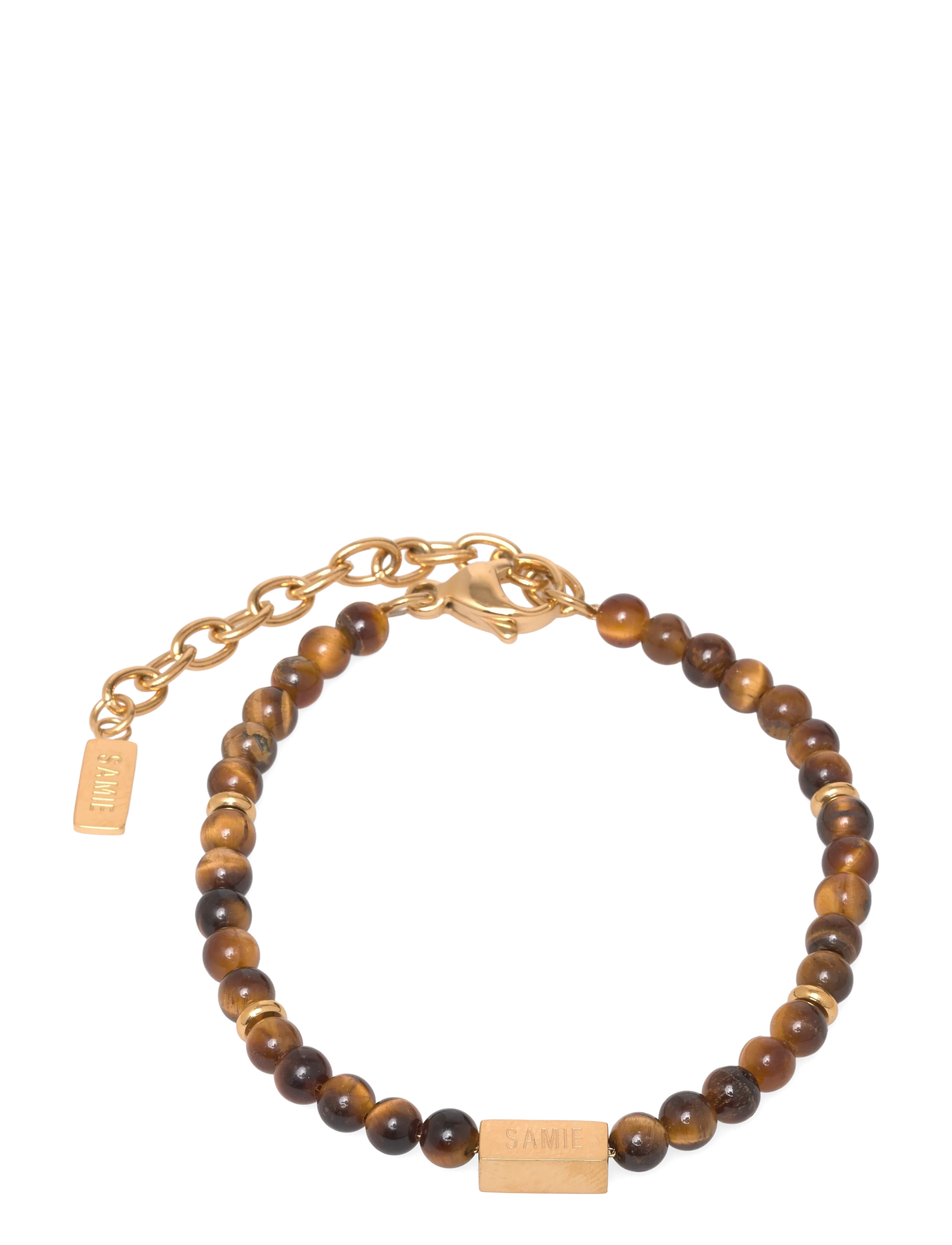 Samie Neo Bracelet With Brown Pearls, One Size, Jewellery, Braun - Bracelets, Männerswear