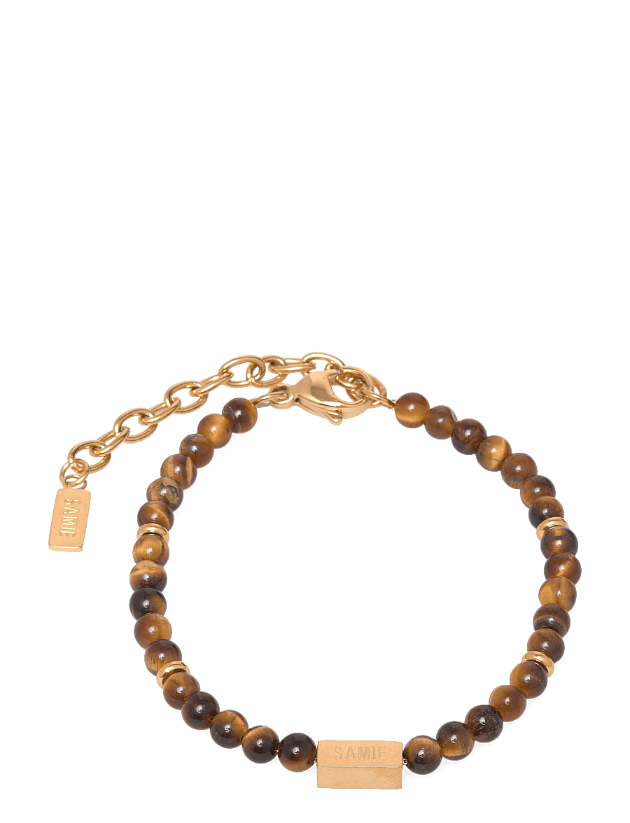 Samie - Neo - Bracelet with brown pearls - bracelets - gs - 0
