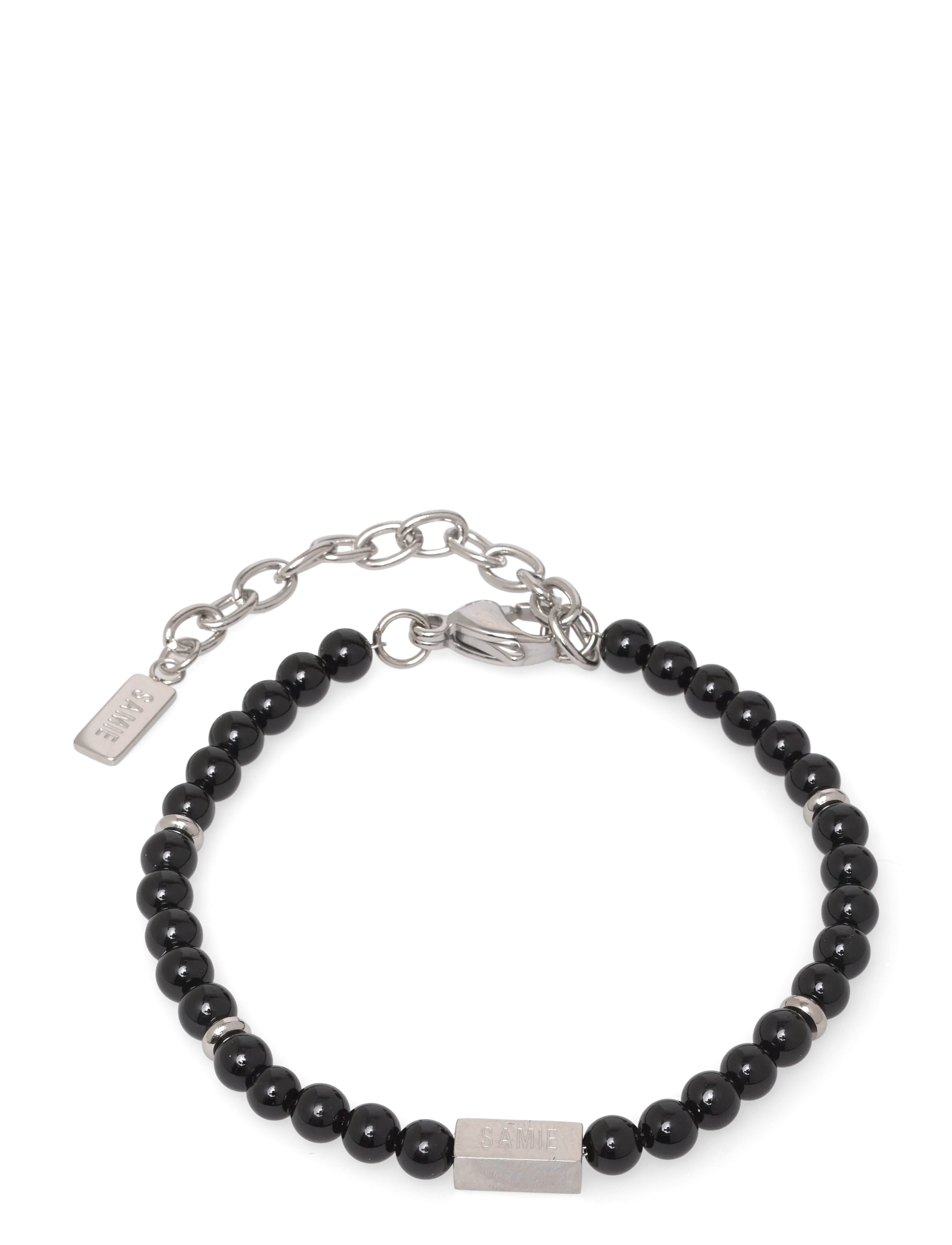 Samie Neo Bracelet With Black Pearls, One Size, Jewellery, Schwarz - Bracelets, Männerswear