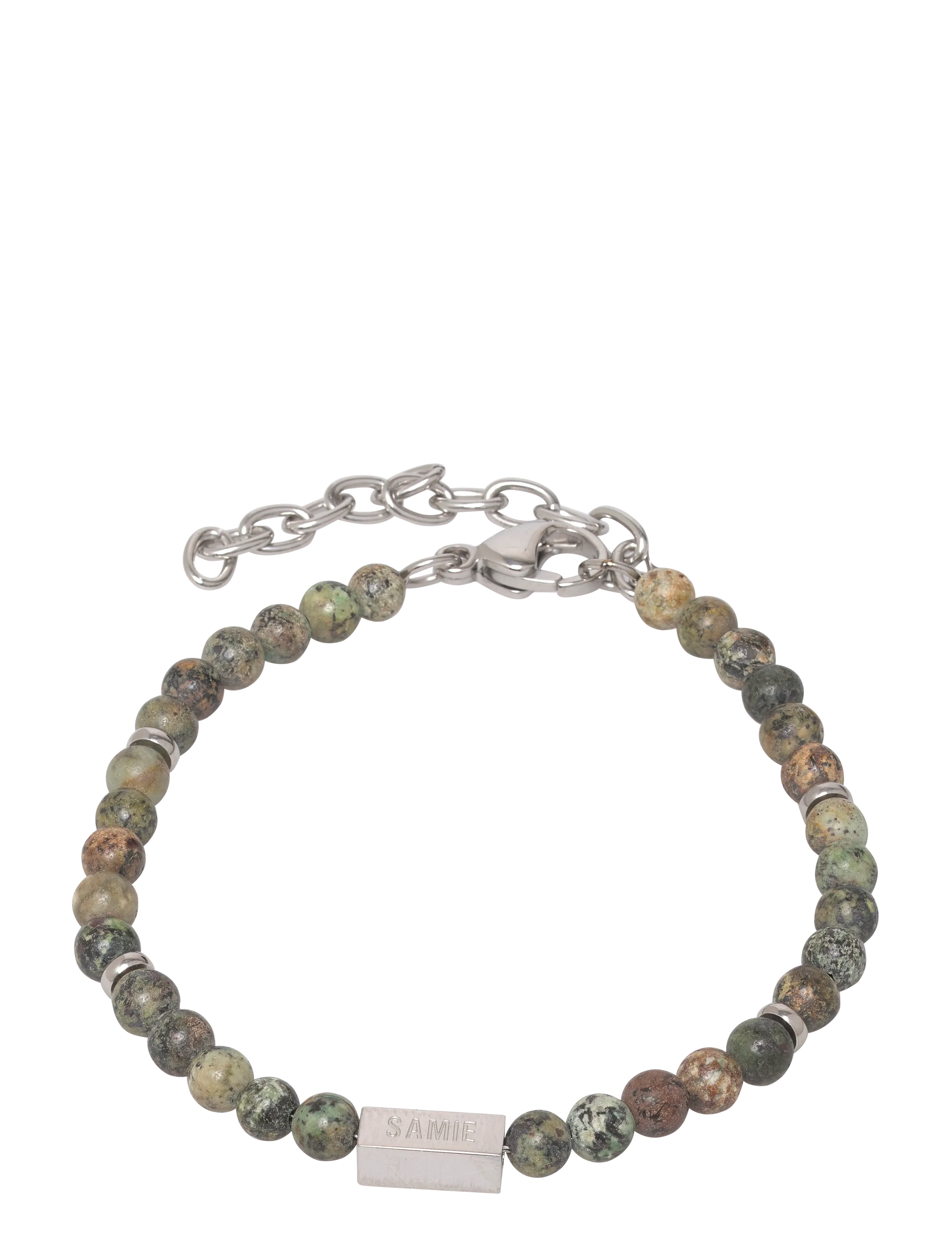 Samie Neo Bracelet With Green Pearls, One Size, Jewellery, Grün - Bracelets, Männerswear