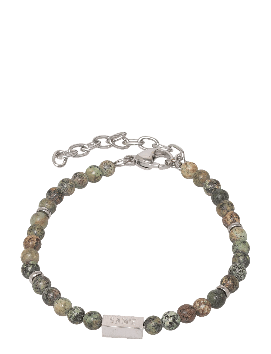 Samie - Neo - Bracelet with green pearls - armband - sws - 0
