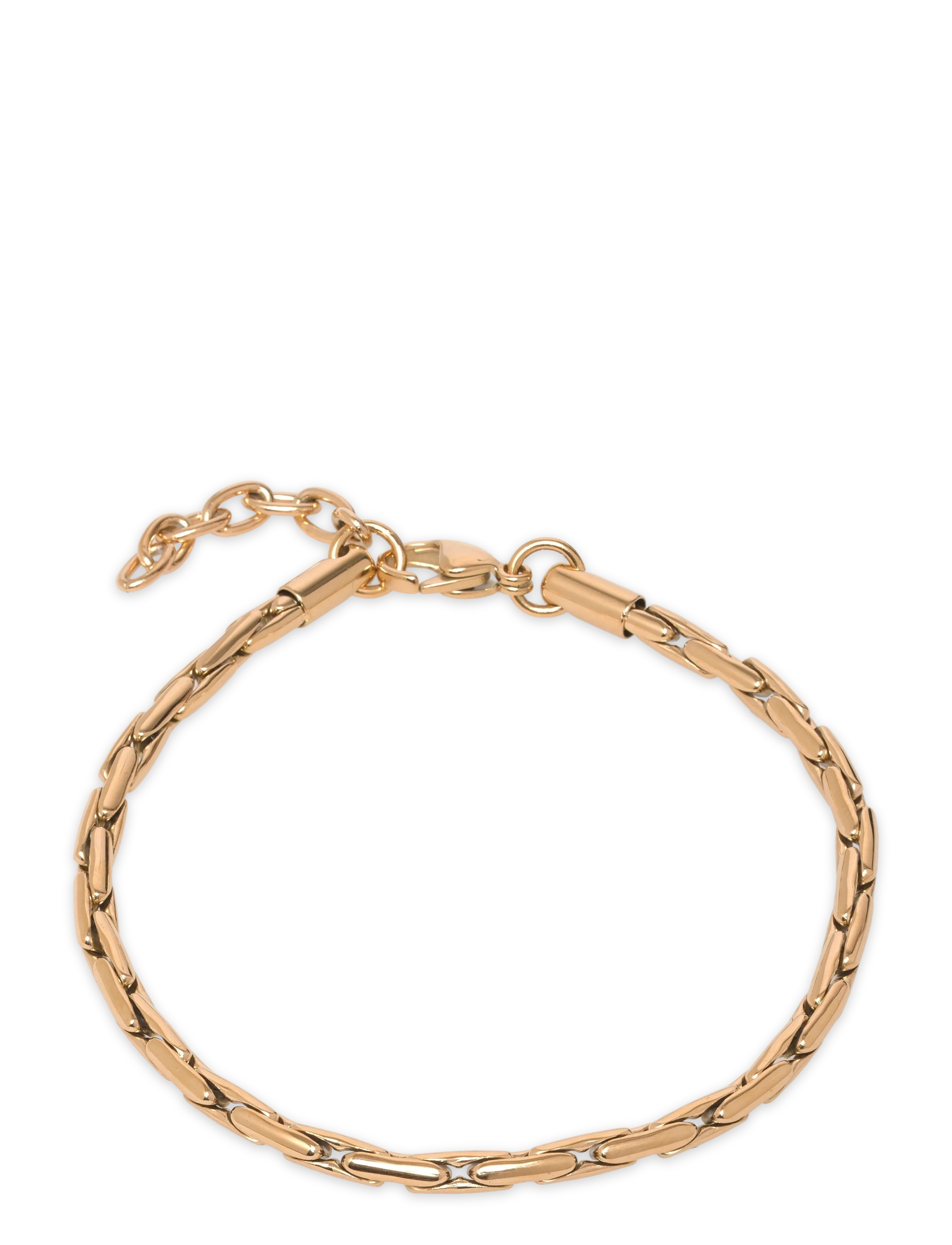 Samie Oscar Bracelet Gold-Plated Steel, Mænd, Kædearmbånd, Guld, Str: ONE SIZE
