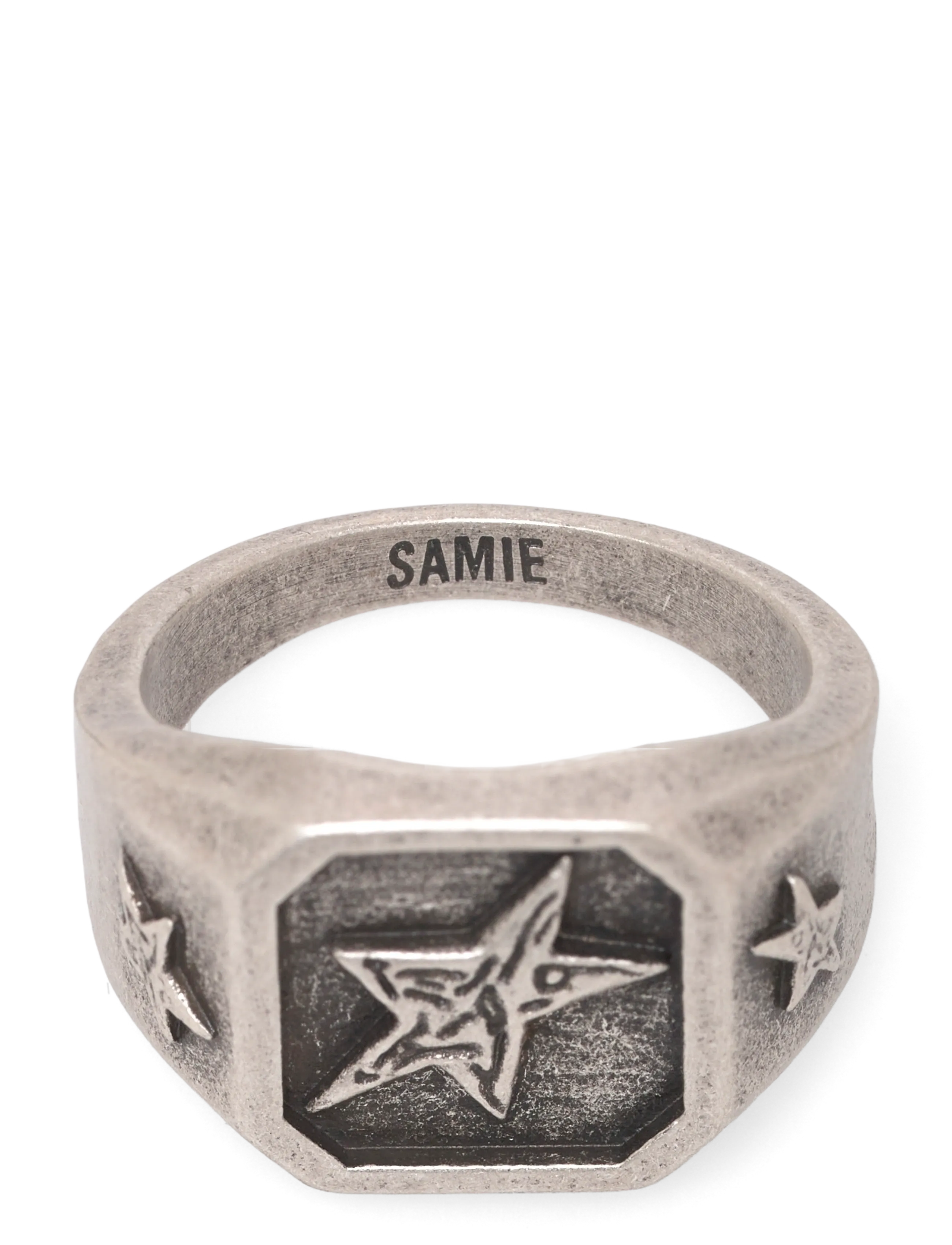 Samie Christopher Stampe x Samie - Ring Matt Steel - Samie - SOS / silver