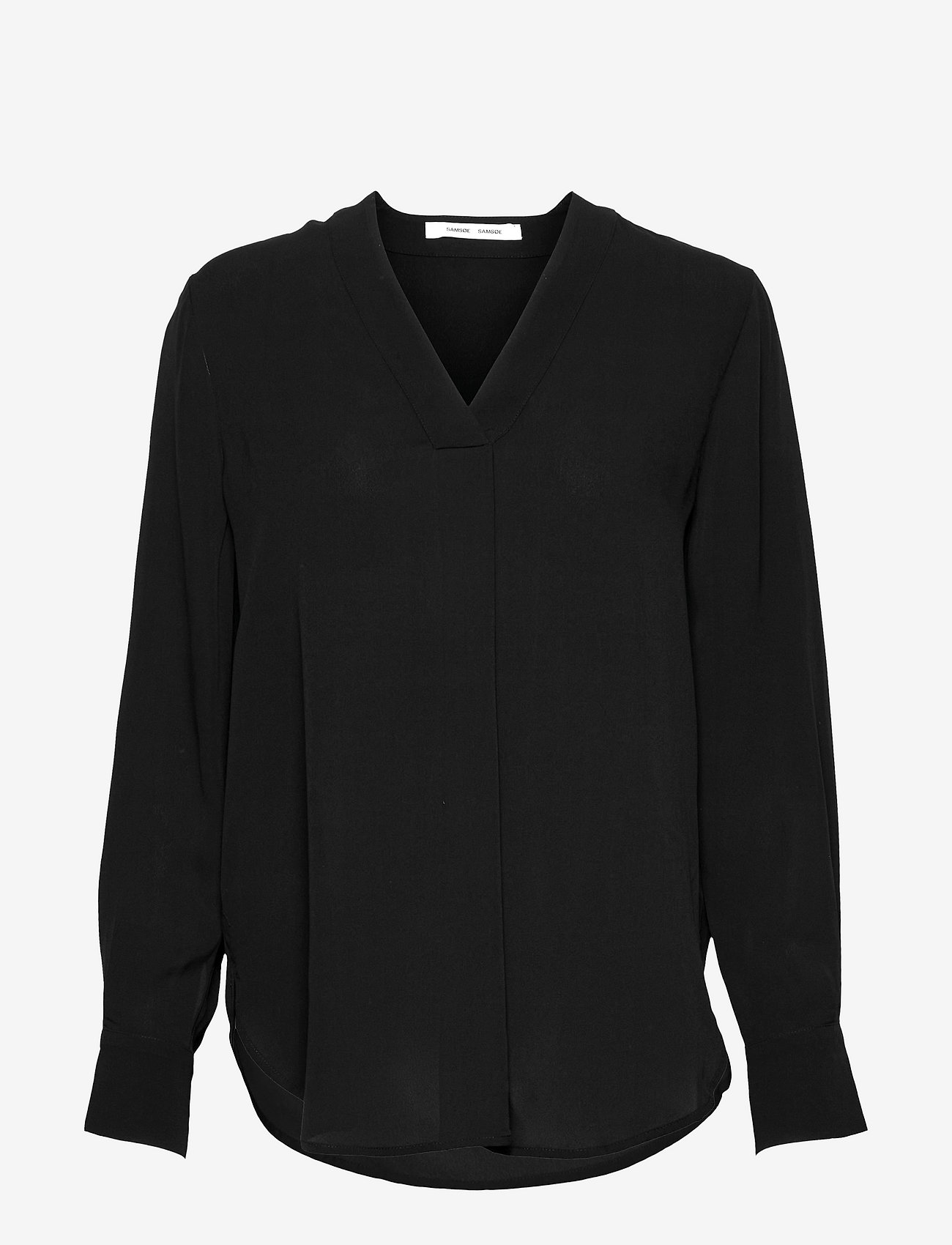 Samsøe Samsøe - Hamilla blouse 8083 - långärmade blusar - black - 0