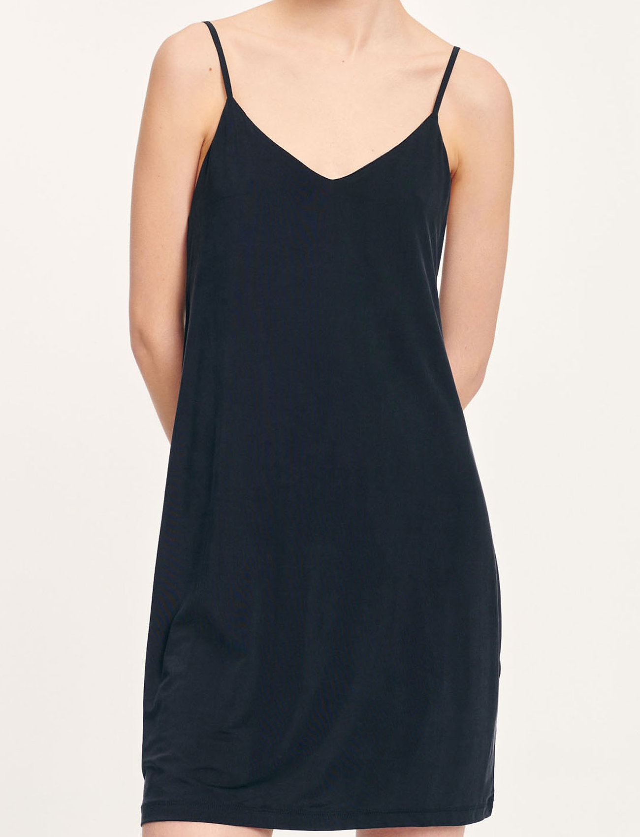 Samsøe Krista Slip Dress 6202, XS, Dresses, Schwarz - Short Dress, Frauen
