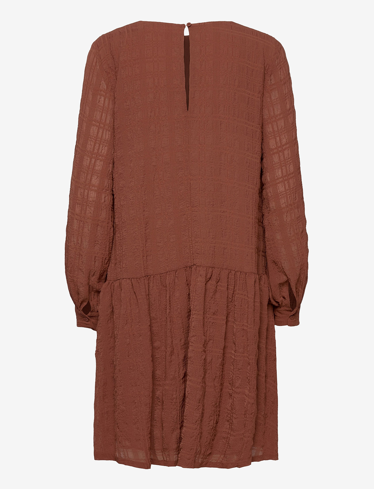 Samsøe Samsøe - Millo ls dress 12890 - midikleidid - cinnamon - 1