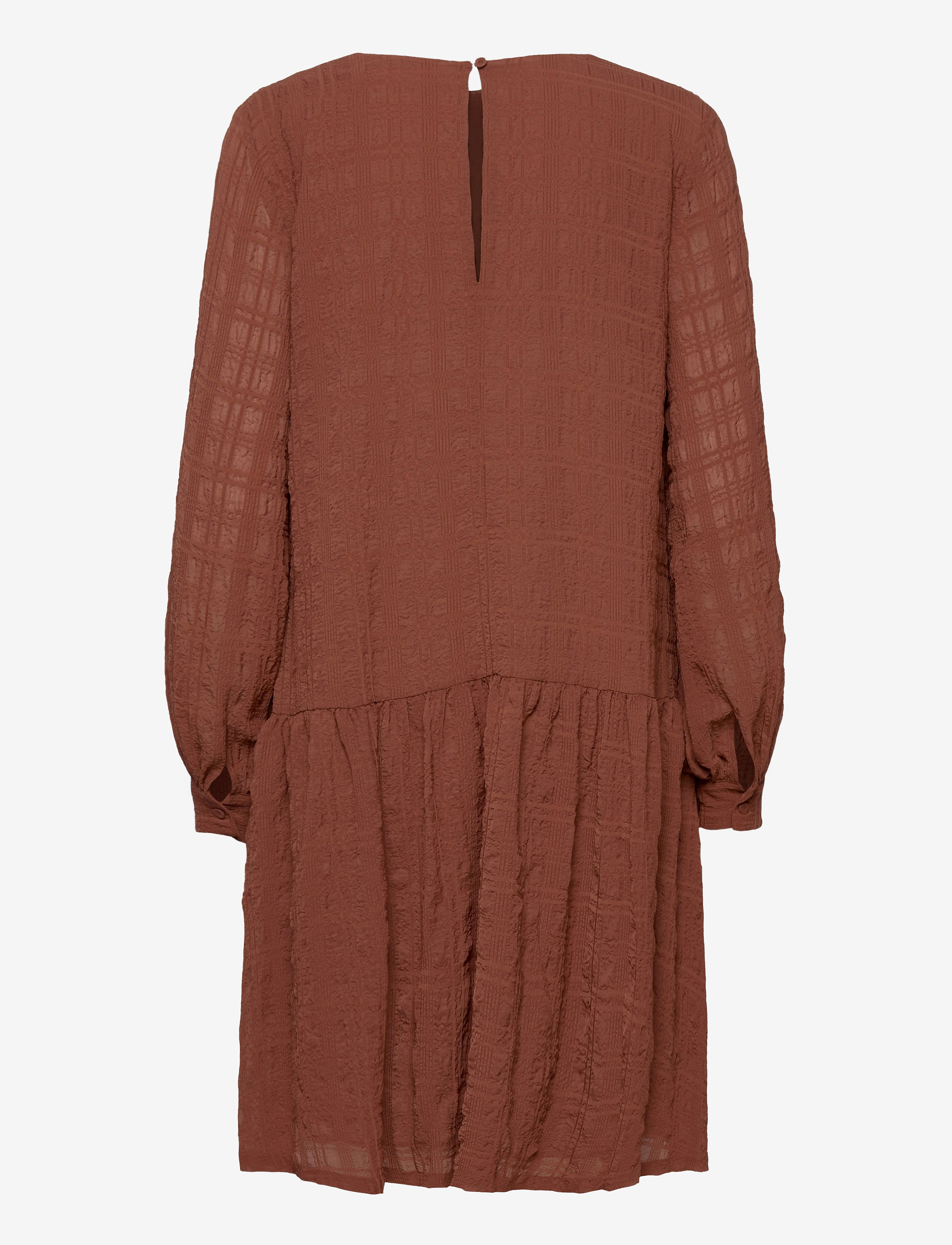 Samsøe Samsøe - Millo ls dress 12890 - midi kjoler - cinnamon - 1