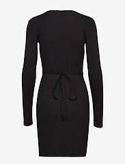 Samsøe Samsøe - Sarai wrap dress 12708 - bodycon jurken - black - 1