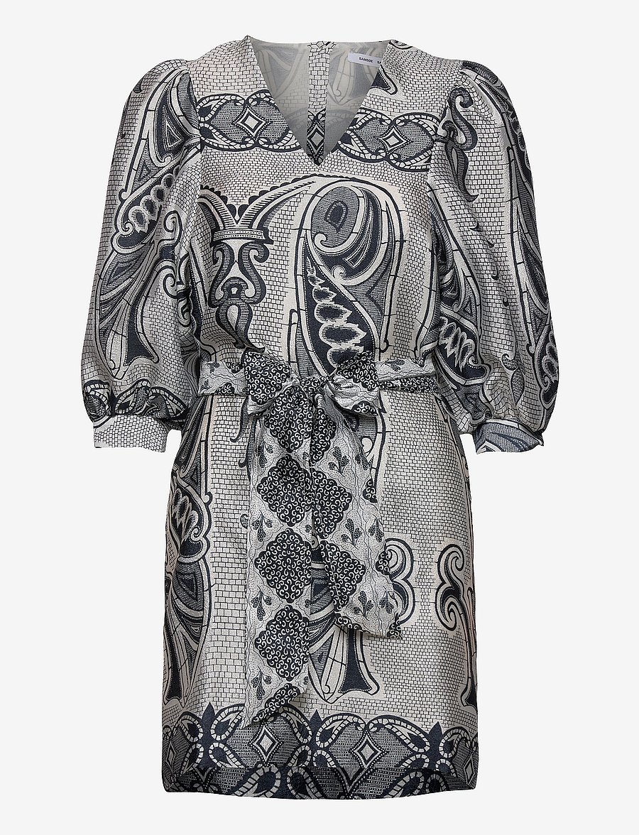 Samsøe Samsøe - Henrietta dress aop 11244 - Īsas kleitas - porcelain - 0