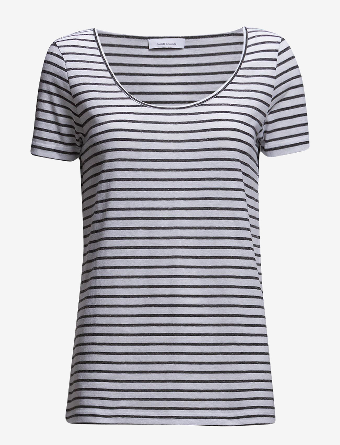Samsøe Samsøe - Nobel tee stripe 3173 - 3173 black stripe - 2