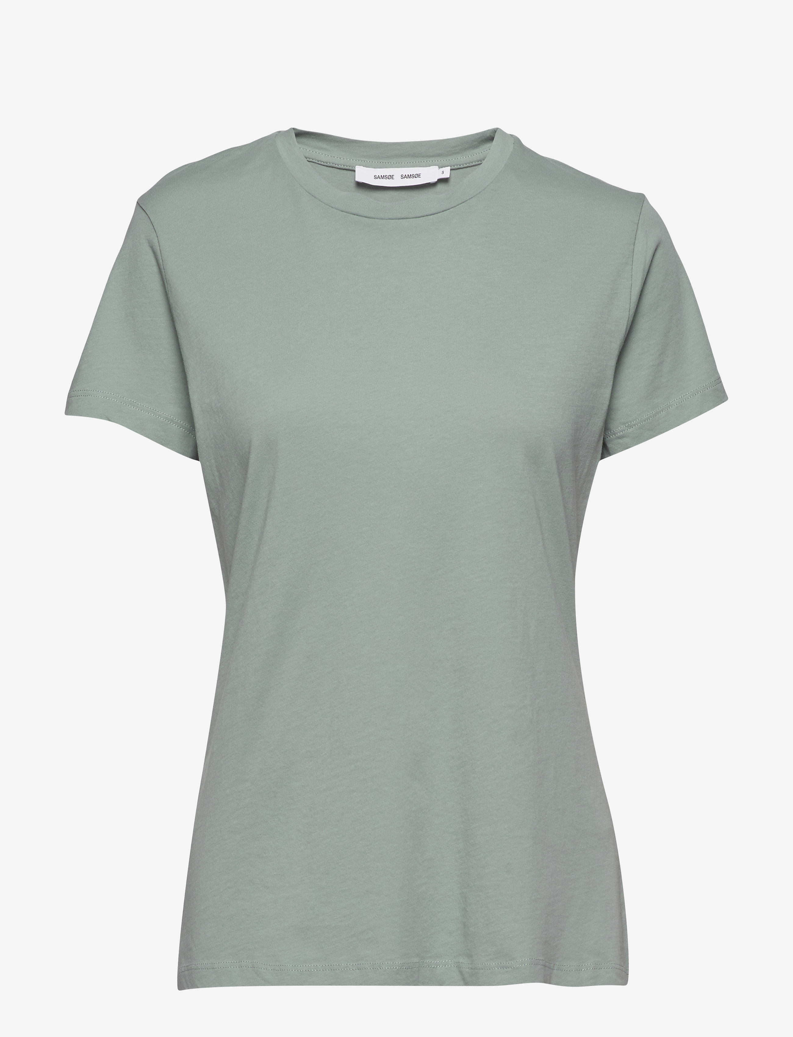 Samsøe Samsøe Solly tee solid 205 - Tøj - CHINOIS GREEN / green