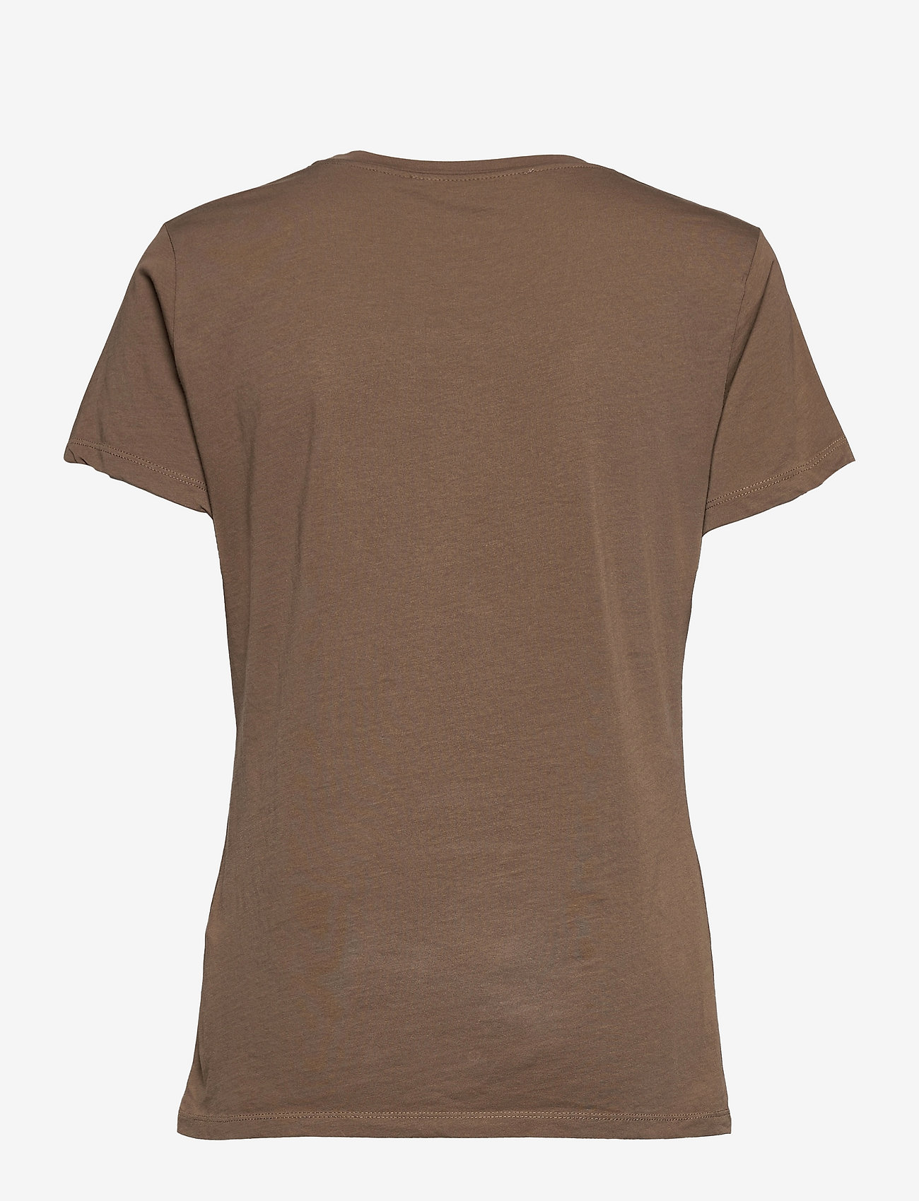 Samsøe Samsøe - Solly tee solid 205 - t-shirt & tops - chocolate chip - 1