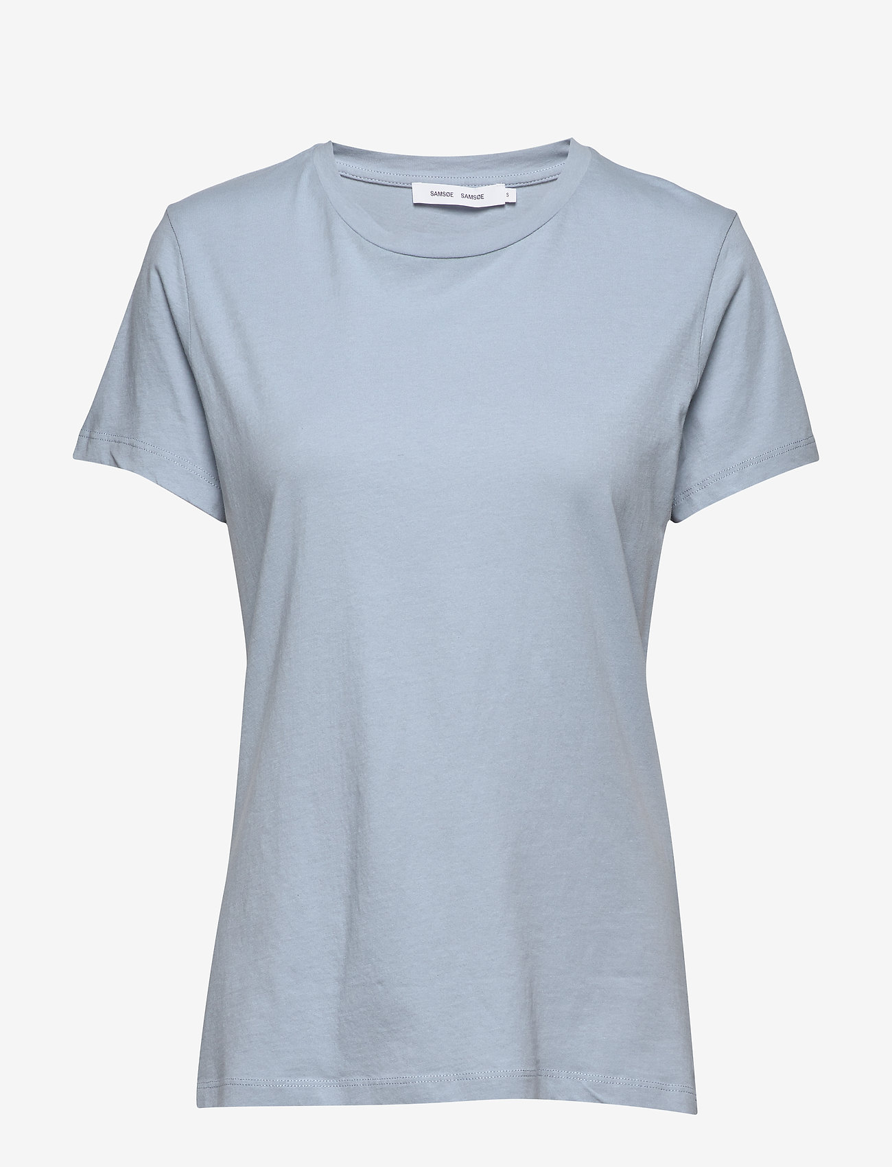 Samsøe Samsøe - Solly tee solid 205 - t-shirts - dusty blue - 0