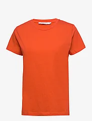 Samsøe Samsøe - Solly tee solid 205 - t-shirts - spicy orange - 0