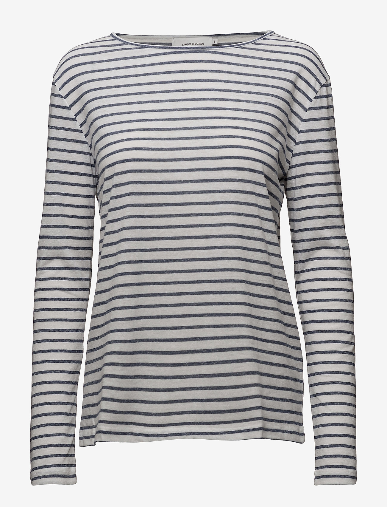 Samsøe Samsøe - Nobel ls stripe 3173 - t-shirts met lange mouwen - 3173 blue stripe - 0