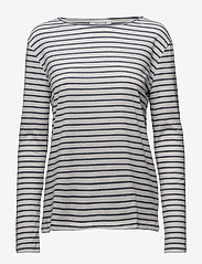 Samsøe Samsøe - Nobel ls stripe 3173 - t-shirts met lange mouwen - 3173 blue stripe - 0