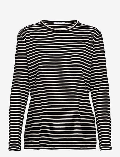Samsøe Samsøe Nobil t-shirt ls st 205 - Long-sleeved tops - BLACK ST. / black