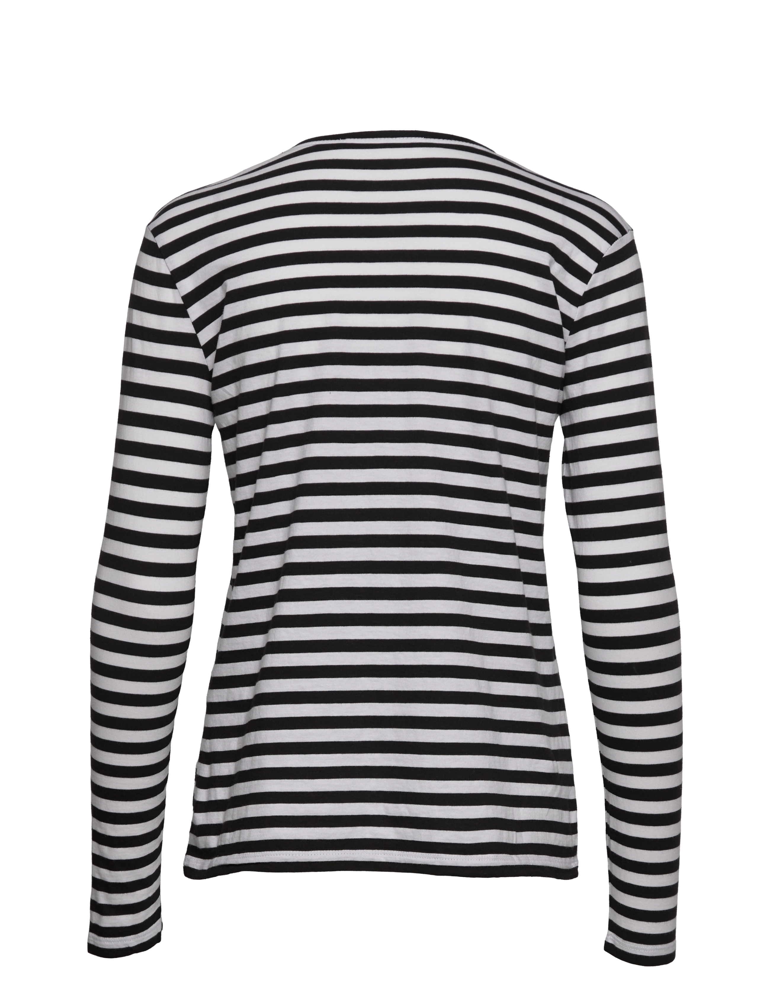 Samsøe Samsøe - Nobil t-shirt ls st 205 - laveste priser - black white st. - 1