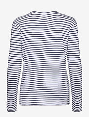 Samsøe Samsøe - Nobil t-shirt ls st 205 - tops met lange mouwen - blue st - 1