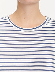 Samsøe Samsøe - Nobil t-shirt ls st 205 - pitkähihaiset t-paidat - blue st - 3
