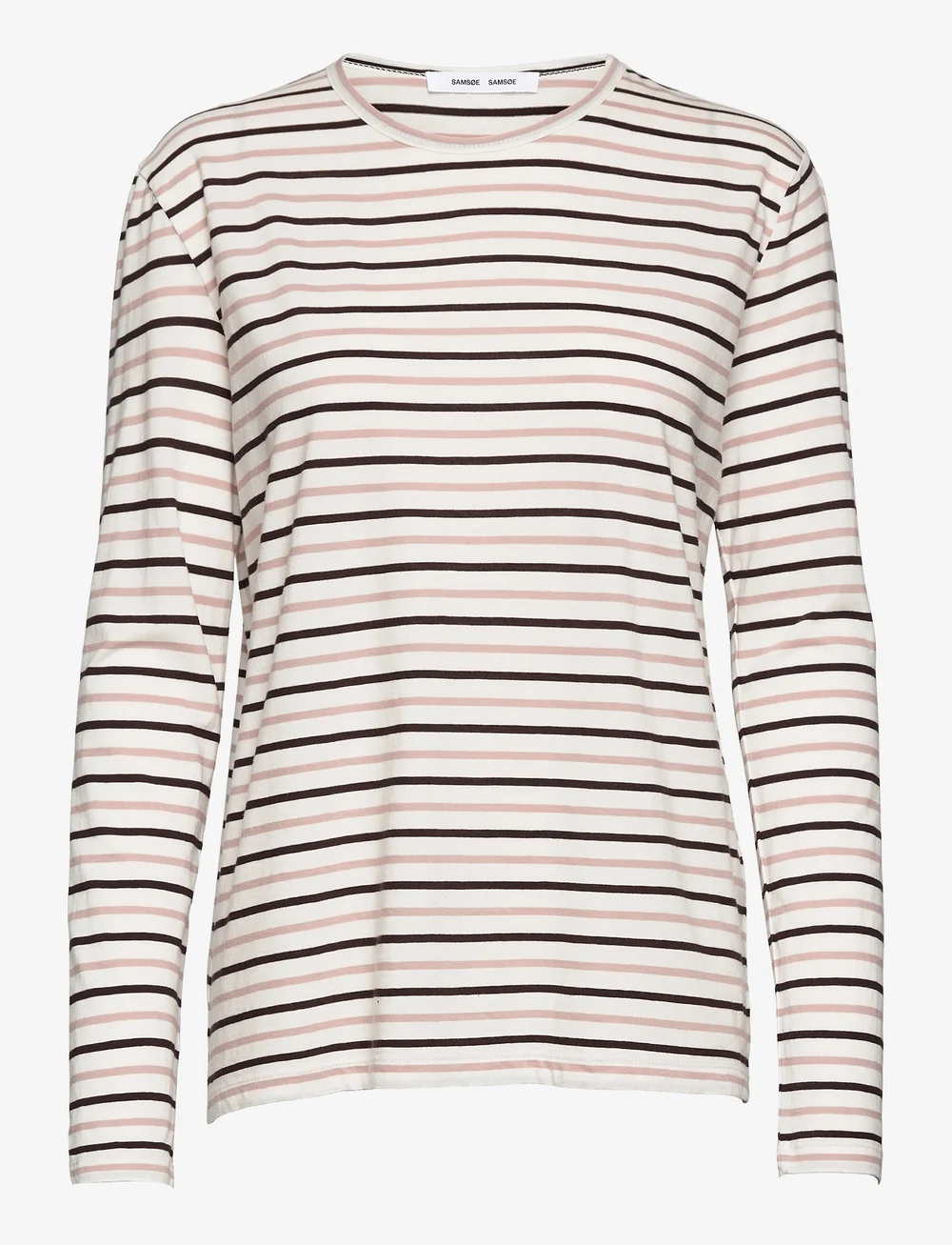 Samsøe Samsøe - Nobil t-shirt ls st 205 - långärmade toppar - choco bark st. - 0