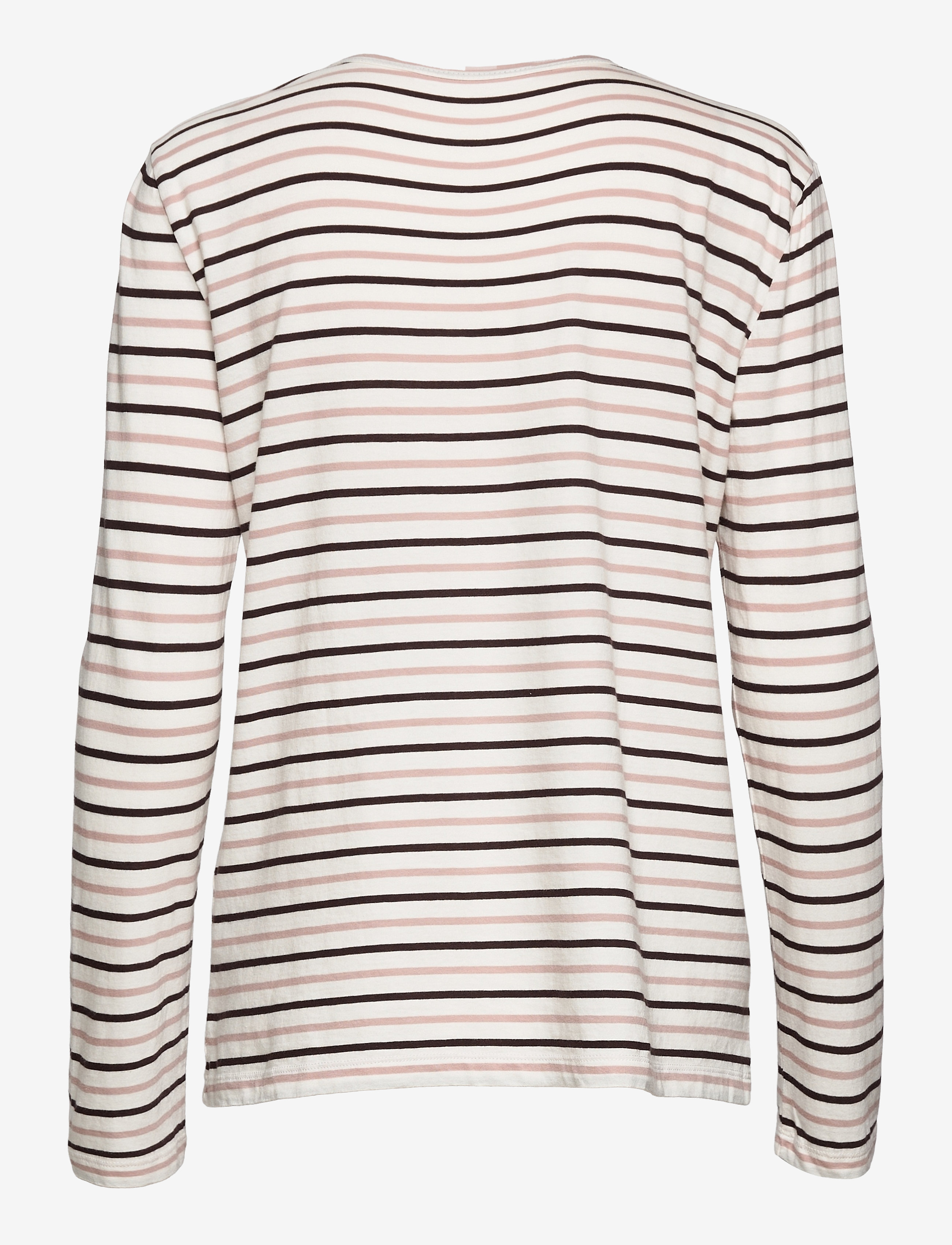 Samsøe Samsøe - Nobil t-shirt ls st 205 - t-shirts met lange mouwen - choco bark st. - 1