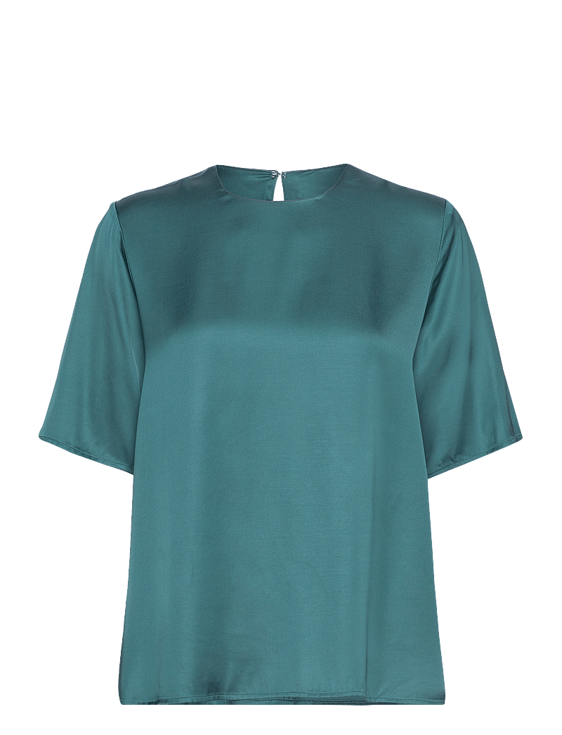 Samsøe Samsøe - Denise top 14905 - lühikeste varrukatega pluusid - atlantic deep - 0