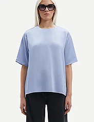 Samsøe Samsøe - Denise top 14905 - short-sleeved blouses - blue heron - 0