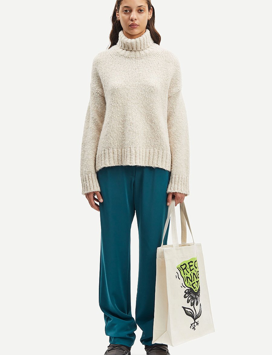 Samsøe Samsøe - Hoys straight pants 7331 - bukser med lige ben - atlantic deep - 0