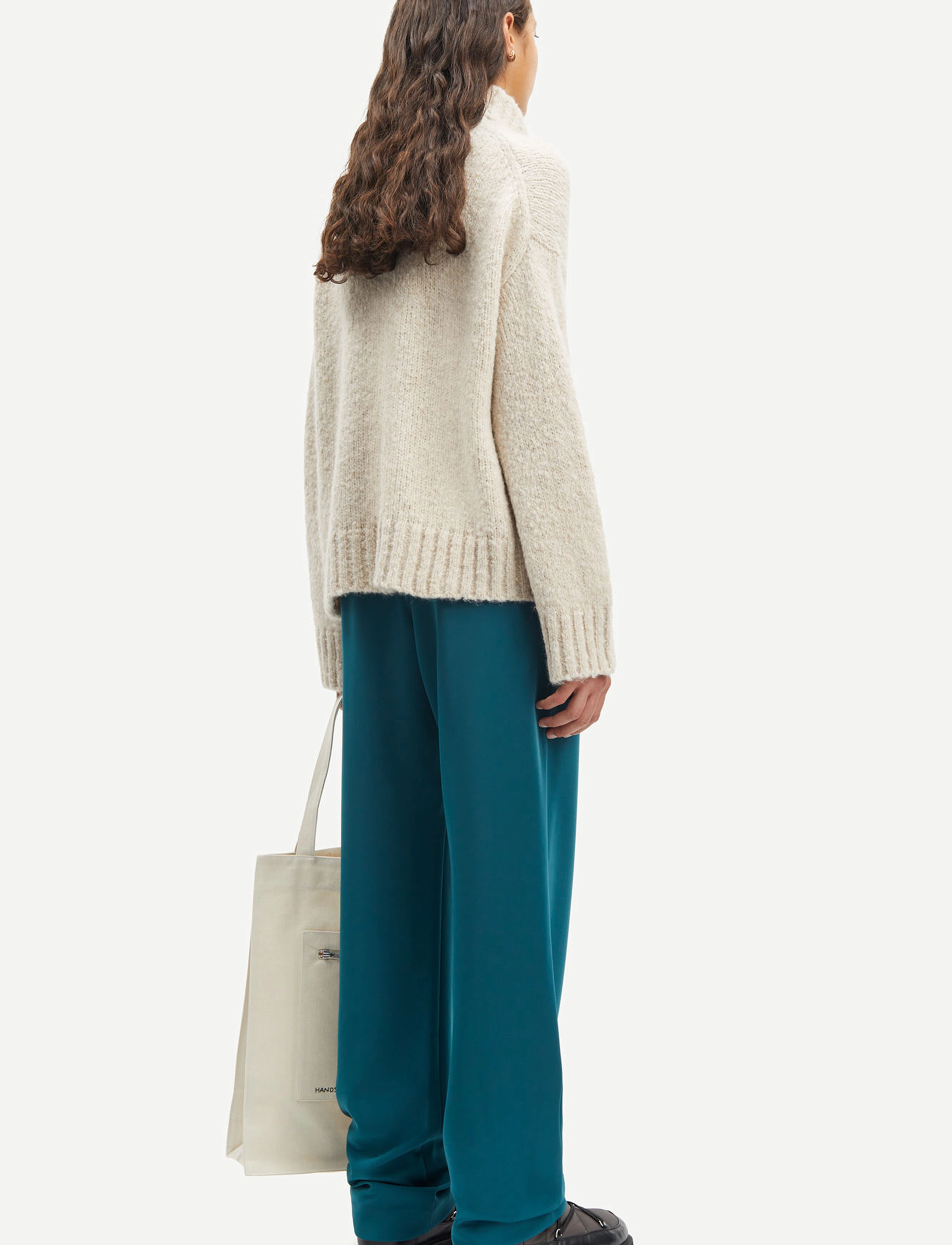 Samsøe Samsøe - Hoys straight pants 7331 - straight leg trousers - atlantic deep - 3