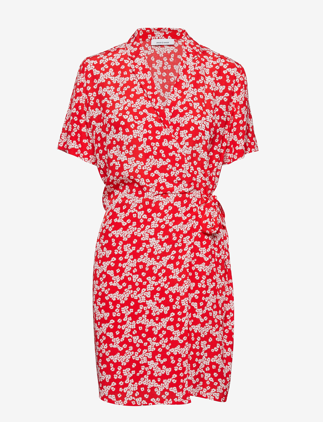 Samsøe Samsøe - Evette ss dress aop 10056 - scarlet daisy - 0