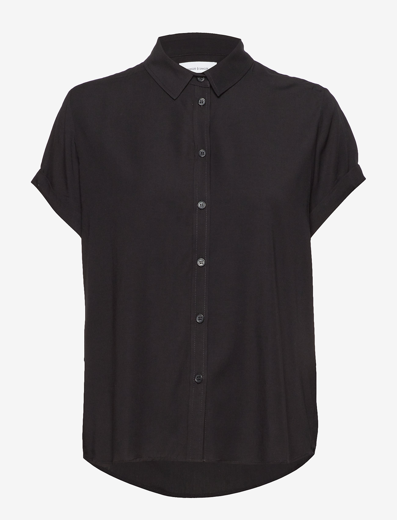 Samsøe Samsøe - Majan ss shirt 9942 - kortermede skjorter - black - 0