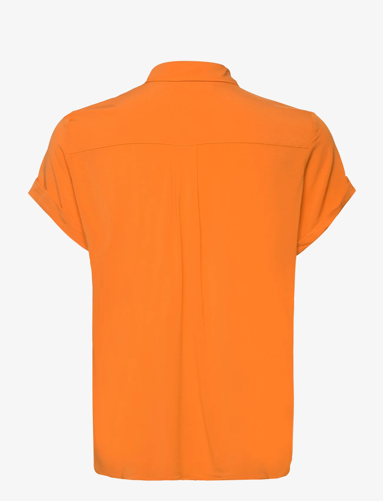 Samsøe Samsøe - Majan ss shirt 9942 - krekli ar īsām piedurknēm - russet orange - 1