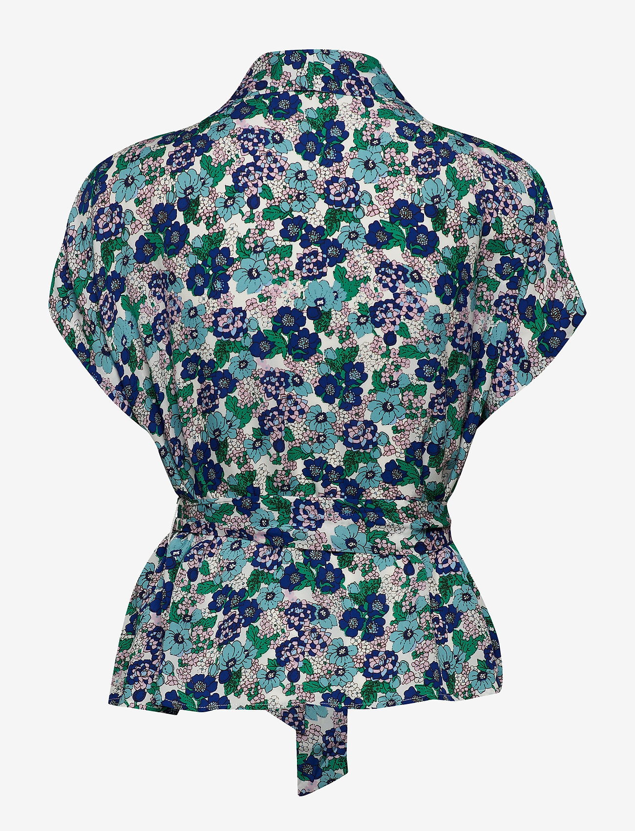 Samsøe Samsøe - Venice blouse ss aop 8083 - giardino azzurro - 1