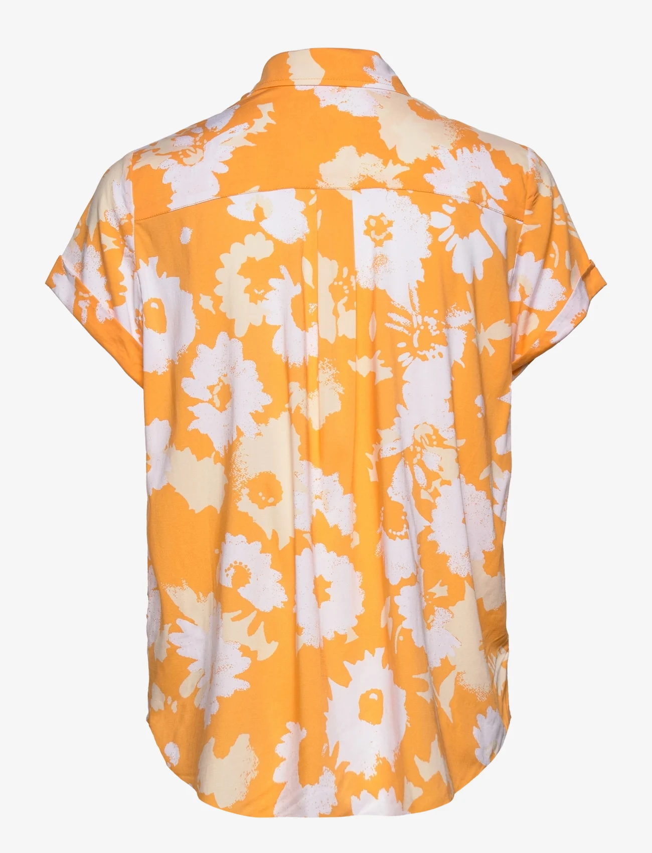 Samsøe Samsøe - Majan ss shirt aop 9942 - kortærmede skjorter - radiant sunflower - 1