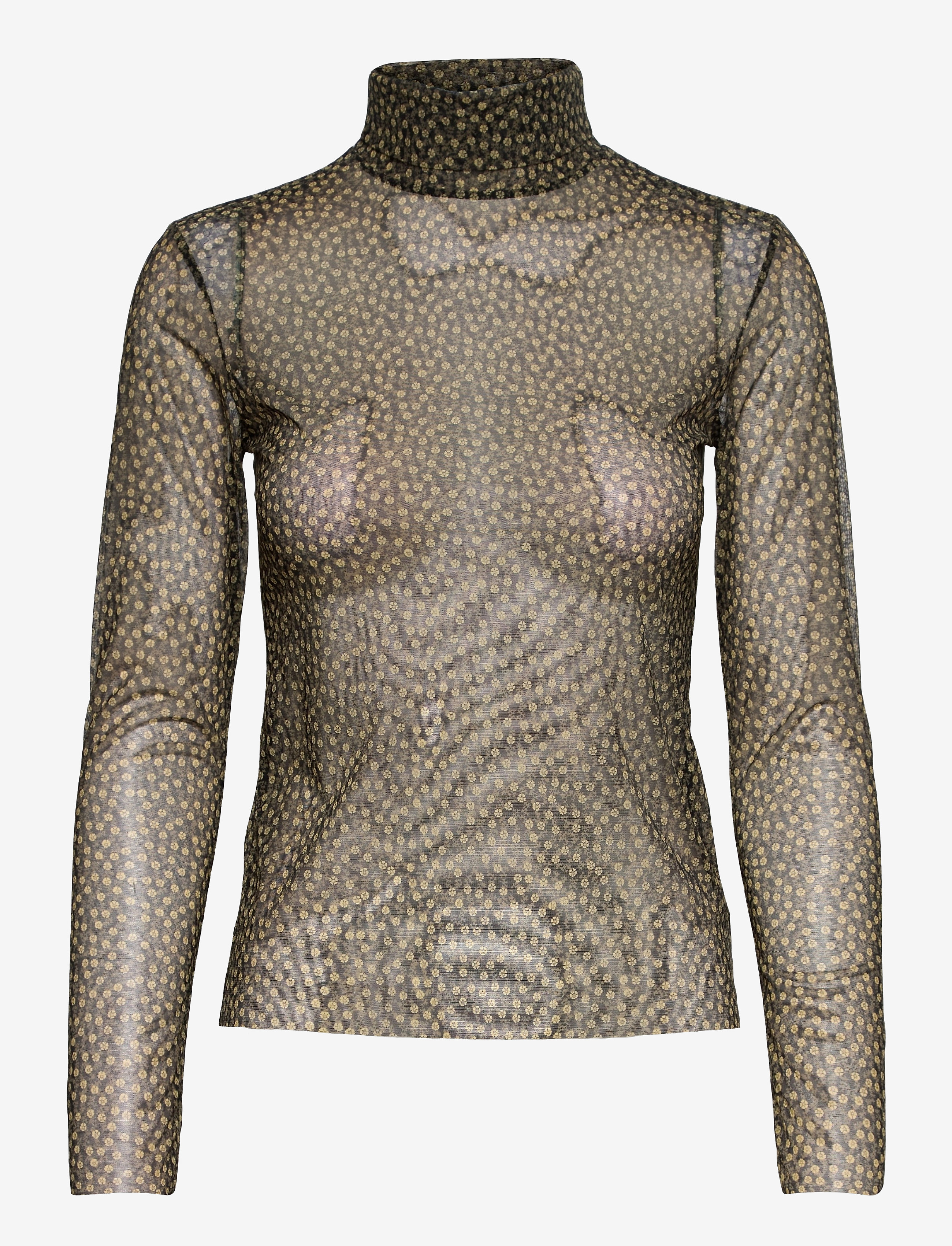 SAMSØE SAMSØE Lori T-N T-Shirt Ls Aop 8211 Schwarz - XS - Damen