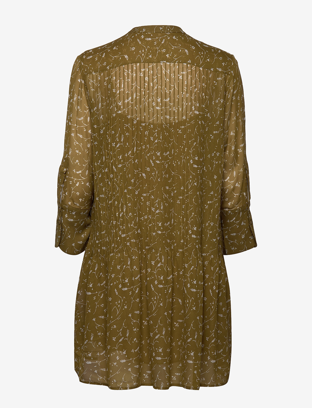 Samsøe Samsøe - Elm short dress aop 9695 - feuilles khaki - 1