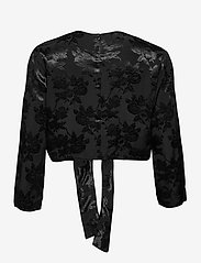 Samsøe Samsøe - Ono blouse 11333 - långärmade blusar - black - 1
