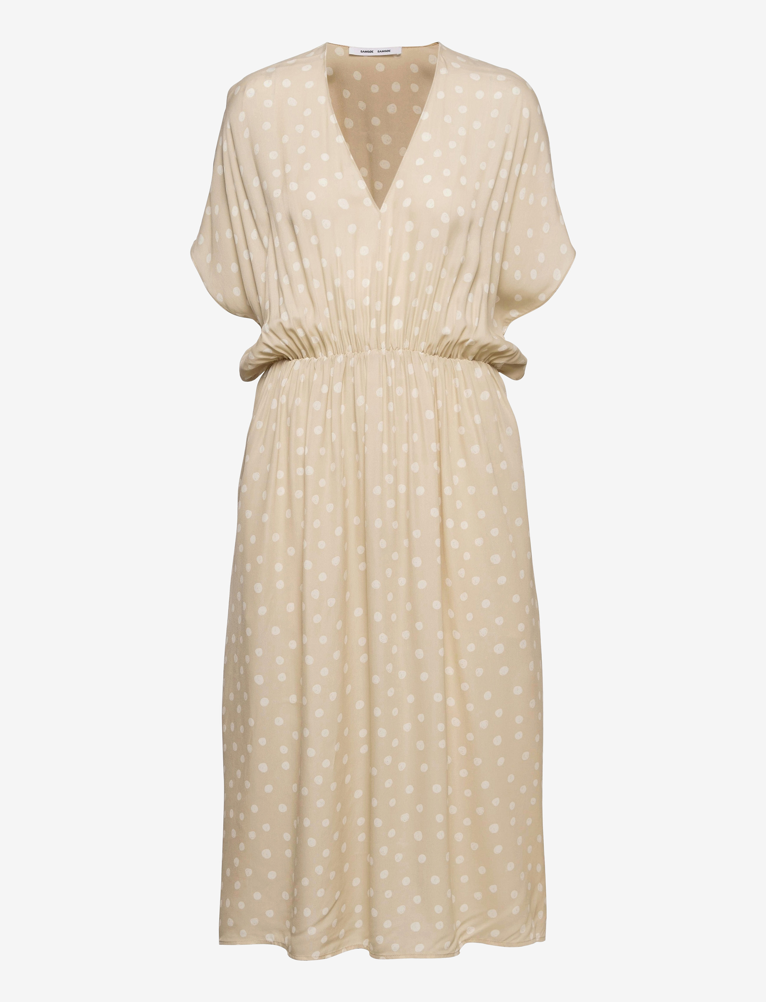 Samsøe Samsøe Andina long dress aop 8083 - Samsøe Samsøe - RICE DOODLE DOT / yellow