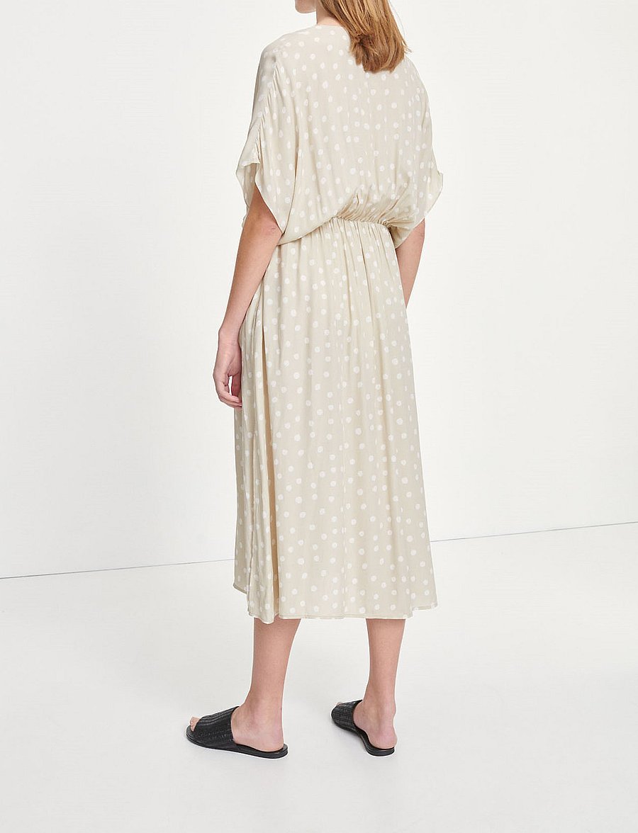 Samsøe Samsøe - Andina long dress aop 8083 - midimekot - rice doodle dot - 3