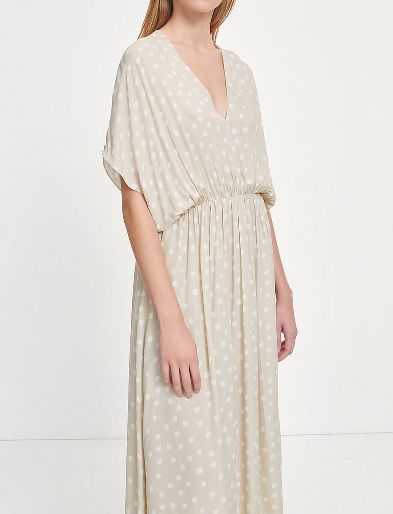 Samsøe Samsøe - Andina long dress aop 8083 - midi kjoler - rice doodle dot - 4