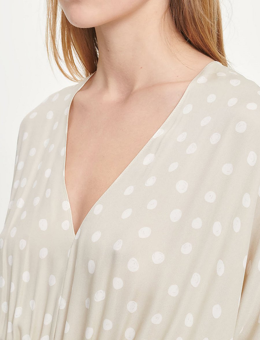 Samsøe Samsøe - Andina long dress aop 8083 - midimekot - rice doodle dot - 5
